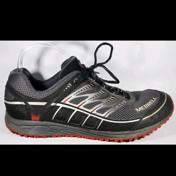 Merrell Mix Master Tuff Men's Trail Running Shoes, Crimson/Black, Size 11 - Picture 2 of 12